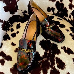 Tory Burch Tortoise Retro Style Loafers